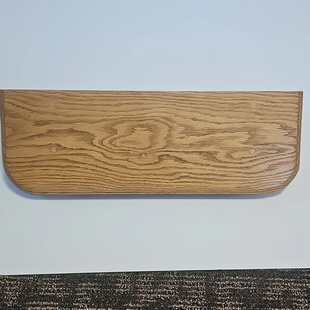 Vintage 80's 90's Wooden Homemade Handmade Oak Rustic Cottage Core Wall Shelf